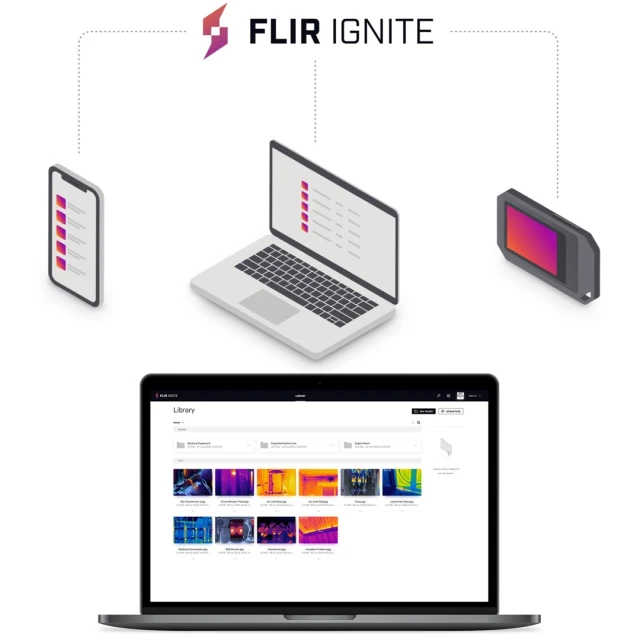 Тепловізійна камера FLIR C3-X з технологією покращення зображення MSX Wi-Fi та хмарним зв'язком 128x96 px до 300°C FOV 53,6° (4743254004764)