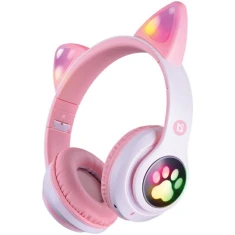 Навушники бездротові Defender Freemotion B585 Led Pink Bluetooth (63585)