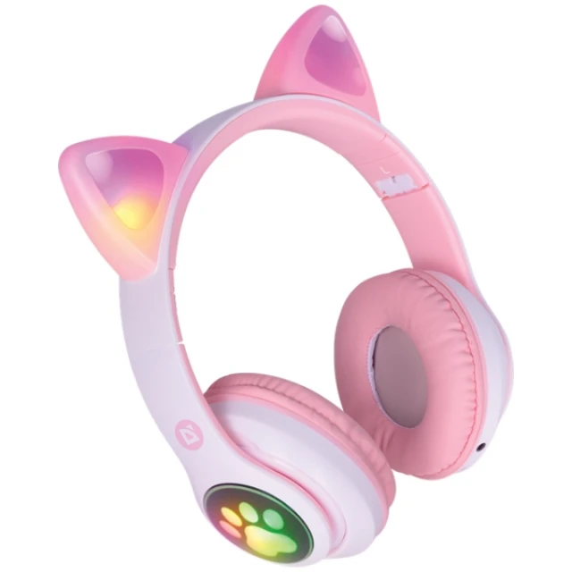 Навушники бездротові Defender Freemotion B585 Led Pink Bluetooth (63585)