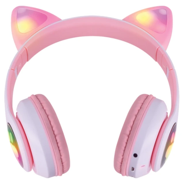 Навушники бездротові Defender Freemotion B585 Led Pink Bluetooth (63585)