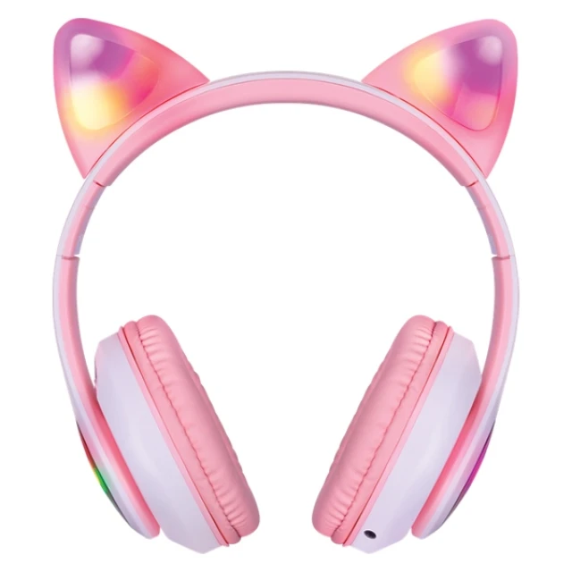 Навушники бездротові Defender Freemotion B585 Led Pink Bluetooth (63585)
