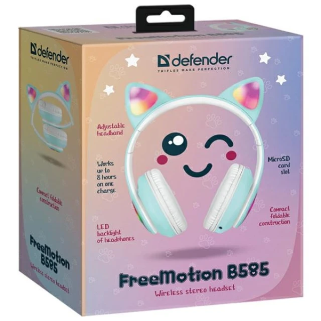 Навушники Defender Freemotion B585 LED Celadon (63588)