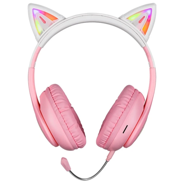 Навушники Defender Freemotion B505 Led Bluetooth Pink (63505)