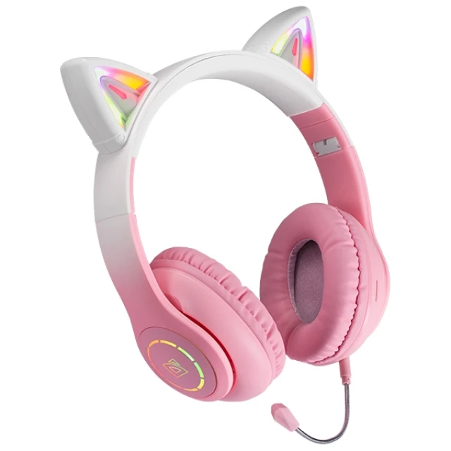 Навушники Defender Freemotion B505 Led Bluetooth Pink (63505)