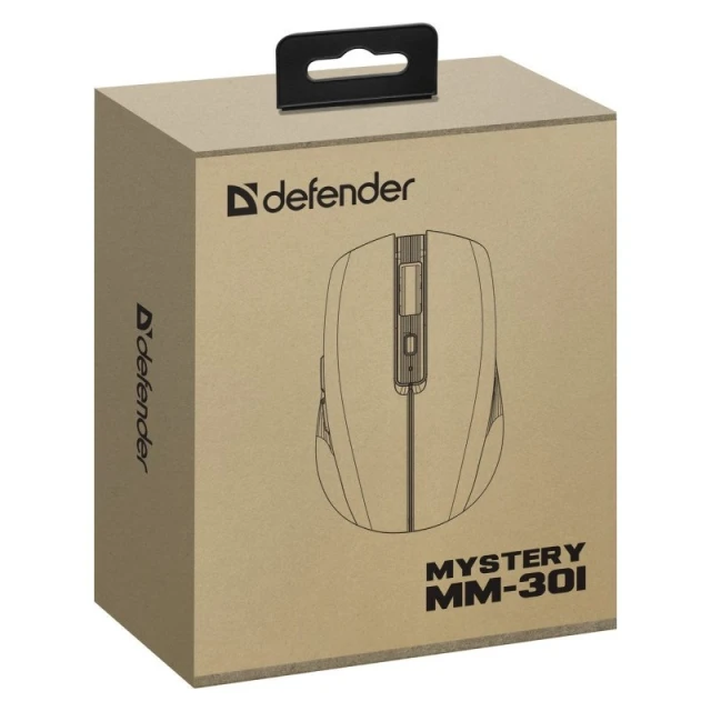 Миша Defender Mystery MM-301 бездротова RF+Bluetooth 1600 DPI Purple (4745090825442)