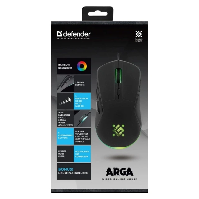Миша Defender Arga GM-049 3200 DPI (4745090826517)