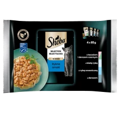 Влажный корм для кошек Sheba Selection рыбные вкусы 4 шт x 85 г (4770608255725)