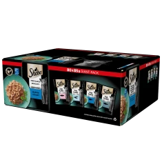 Влажный корм для кошек Sheba Delicacy с лососем, белой рыбой, тунцом, треской 80 шт x 85 г (4770608257828)