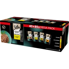 Вологий корм для котів Sheba Delicacy м'ясо птиці в желе 40 шт x 85 г (4770608259242)