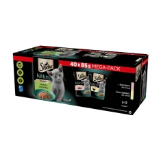 Вологий корм для кошенят Sheba Nature's Collection з куркою/лососем в желе 40 шт x 85 г (4770608264802)