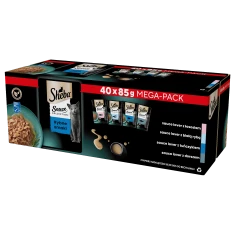 Вологий корм для котів Sheba Sauce Collection рибний мікс у соусі 40 шт x 85 г (4770608265113)