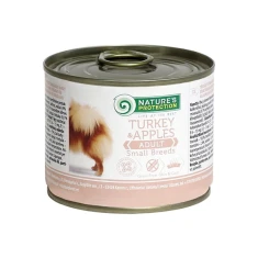 Вологий корм для собак NATURE'S PROTECTION Adult Small Breeds з індичкою і яблуками 200 г (4771317245205)