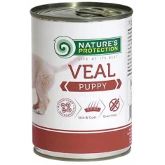 Вологий корм для цуценят NATURE'S PROTECTION Puppy з телятиною 400 г (4771317450876)