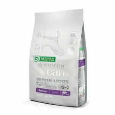 Сухий корм для цуценят NATURE'S PROTECTION білих порід White Dogs Grain Free Junior з лососем 1,5 кг (4771317456717)