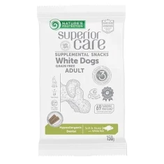 Ласощі для собак NATURE'S PROTECTION White Dogs Hypoallergenic Dental з сигом 150 г (4771317472021)