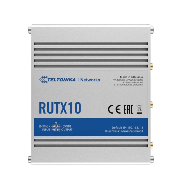 Промисловий маршрутизатор Teltonika RUTX10 802.11ac Gigabit Ethernet (4779027312453)
