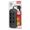 Зарядна станція ColorWay CW-CHE64B 6 розеток 4 USB 2 м Black (4823094917933)