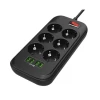 Зарядна станція ColorWay CW-CHE64B 6 розеток 4 USB 2 м Black (4823094917933)
