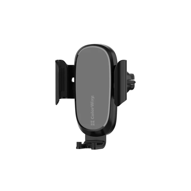 Автомобільний бездротовий зарядний пристрій ColorWay Air Vent 15 Вт Black (4823108620927)