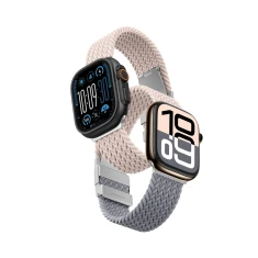 Ремінець AmazingThing Blend Band для Apple Watch Ultra 3 | 2 | 1 49 mm | Series 11 | 10 46 mm | Series 9 | 8 | 7 | 6 | 5 | 4 | SE 45 mm Pink Grey (2 p