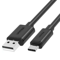Кабель Unitek USB-A 2.0 – USB-C 3 м Black (4894160043368)