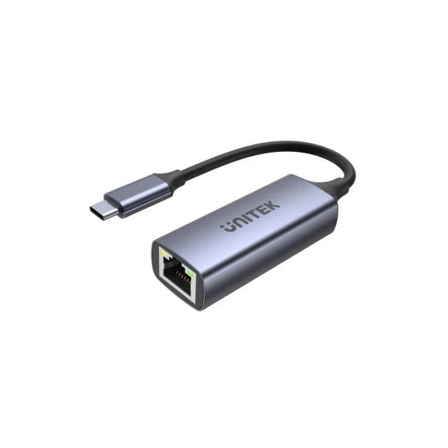 Адаптер Unitek USB-C на RJ45 1 Gbps PD 100 Вт (4894160047595)