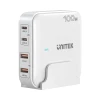 Настільний зарядний пристрій Unitek GaN 100 Вт 2x USB-A 2x USB-C White (4894160051103)