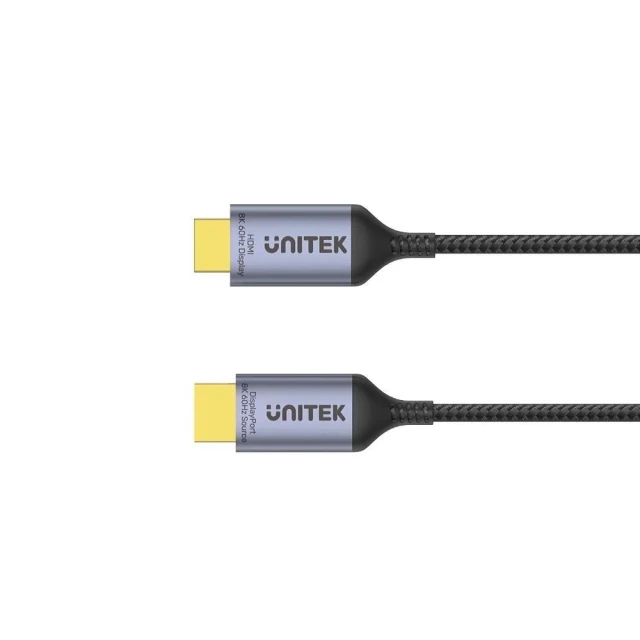Кабель Unitek DisplayPort to HDMI 2.1 8K 1.8 м (4894160052230)