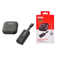 Бездротовий передавач Unitek HDMI USB-C до 50 м Black (4894160052384)