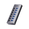 USB-хаб Unitek USB-A 3.0 7в1 5 Gbps з перемикачем (4894160055224)