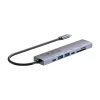 USB-хаб Unitek USB-C 7в1 PD 100 Вт HDMI 2.0 з кнопкою ON/OFF (4894160059444)