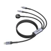 Кабель Unitek USB-C 3 в 1 USB-C + Lightning + Apple Watch PD 100 Вт 480 Мбит/с 1,2 м (4894160060105)
