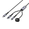 Кабель Unitek USB-C 3 в 1 USB-C + Lightning + Apple Watch PD 100 Вт 480 Мбит/с 1,2 м (4894160060105)