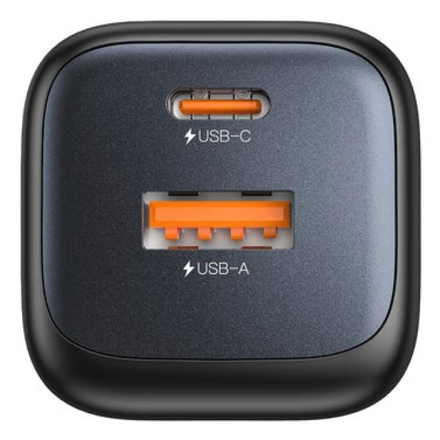 Мережевий зарядний пристрій Unitek GaN USB-C + USB-A 20 Вт Black (4894160060259)