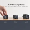 Мережевий зарядний пристрій Unitek GaN 45 Вт 2x USB-C PD 3.0 QC Black (4894160060280)