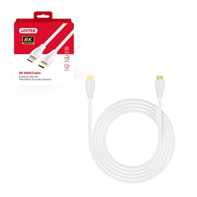 Кабель Unitek HDMI 2.1 8K HDR 10 м White (4894160060464)