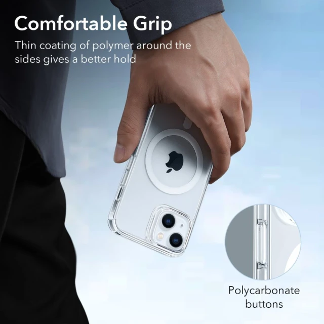 Чохол ESR Krystec HaloLock для iPhone 14 Plus Clear with MagSafe (4894240174951)
