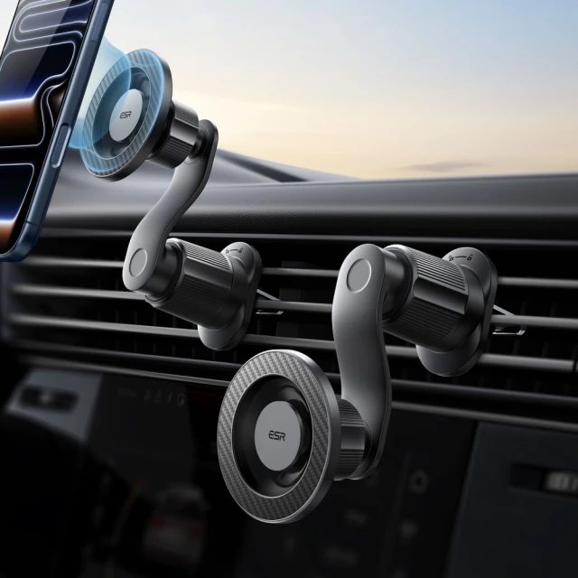 Автотримач ESR Omnilock Magnetic вентиляційна решітка чорний with MagSafe (4894240262764)