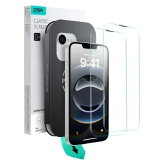 Захисне скло ESR з монтажним комплектом UltraFit для iPhone 16e | 14 | 13 Pro | 13 Clear (2 pack) (4894240266144)