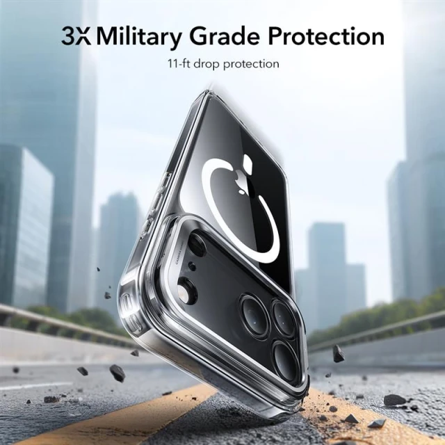 Чохол ESR Classic Hybrid Kickstand для iPhone 17 Pro Clear with MagSafe (4894240283325)