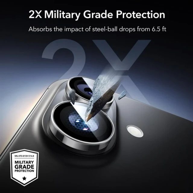 Захисне скло ESR для камери iPhone 17 | 16 Plus | 16 Armorite Clear (4894240287163)