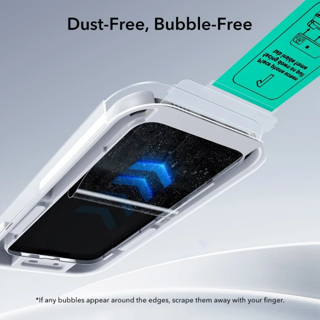Захисне скло ESR Ultrafit для iPhone 17 Air Clear (2 pack) (4894240287743)