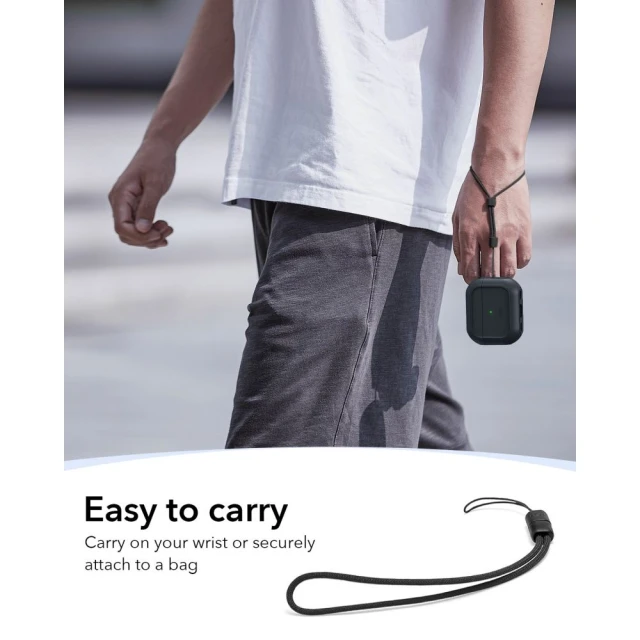 Чохол для навушників ESR Orbit Halolock для AirPods Pro 3 Black with MagSafe (4894240289105)