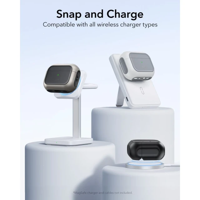 Чохол для навушників ESR Orbit Halolock для AirPods Pro 3 Titanium with MagSafe (4894240289129)
