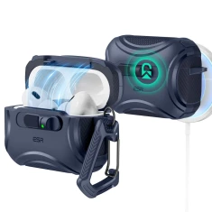 Чохол для навушників ESR Cyber FlickLock Halolock для AirPods Pro 3 Blue with MagSafe (4894240289228)
