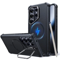 Чохол ESR Cyber Tough Kickstand для Samsung Galaxy S26 Ultra Black with MagSafe (4894240295816)