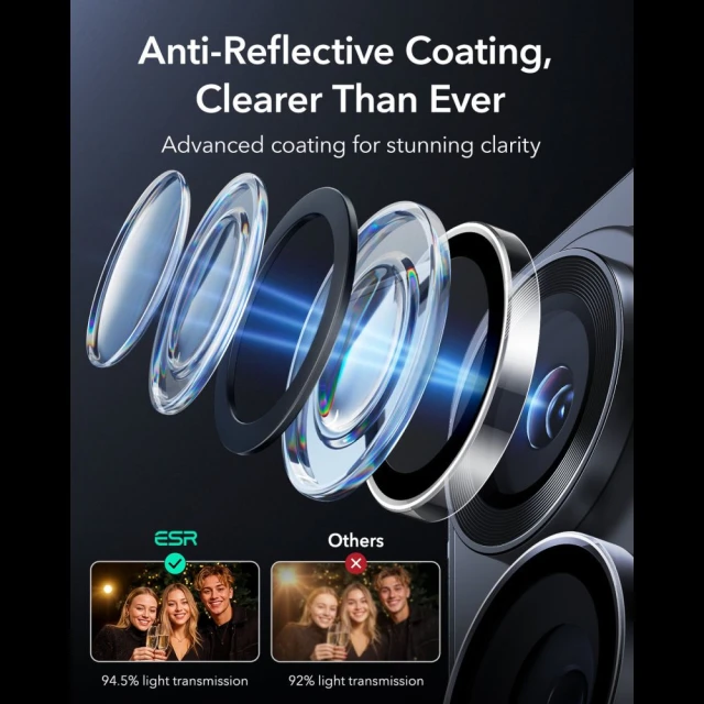Захисне скло для камери ESR Armorite Camera Protector для Samsung Galaxy S26 Ultra Clear (4894240297704)