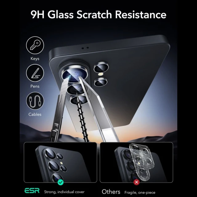 Захисне скло для камери ESR Armorite Camera Protector для Samsung Galaxy S26 Ultra Clear (4894240297704)