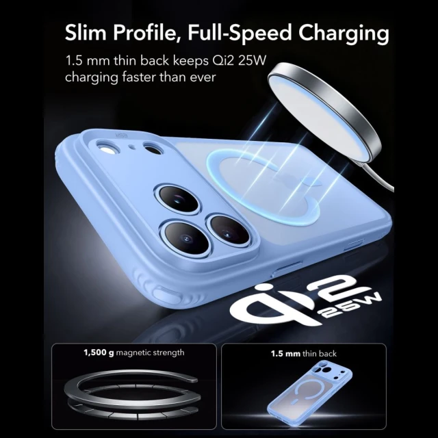 Чохол ESR Classic Hybrid для iPhone 18 Pro | 17 Pro Blue (4894240303245)