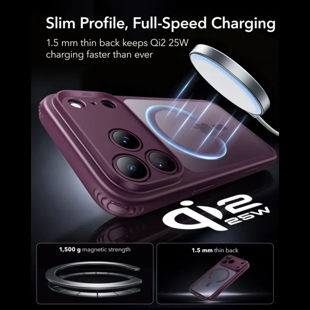 Чохол ESR Classic Hybrid для iPhone 18 Pro Max | 17 Pro Max Burgundy (4894240303320)